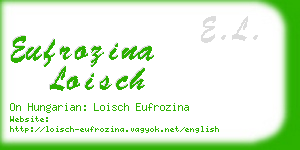 eufrozina loisch business card